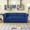 Canapé Chesterfield à accoudoirs roulés 80 po Abdulhameed
