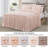 Aria French Country Chic Pinch Pleat Pintuck Ruffle Skirt Bedspread Set-122542568-73895852