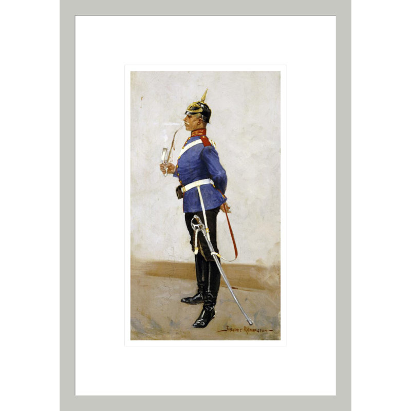 «Infantry Office Full Dress» par Frederic Remington, impression giclée encadrée, H 16,75 po x l 11,88 po