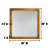 30X30" Modern Wood Square Flat Mirror