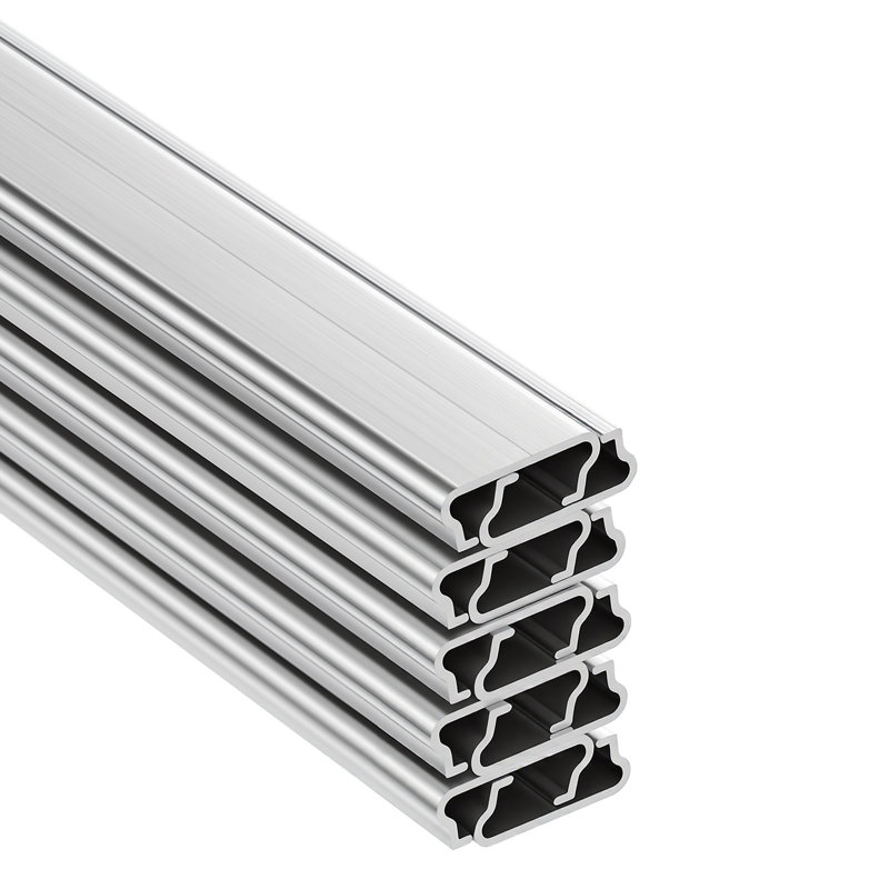 Serre à ressorts et canal de serrure, 6,56 pi de fil ondulé recouvert de PVC et ensemble de canaux en alliage d'aluminium avec vis incluses, 0,05 po d'épaisseur, film poly et accessoires de toile d'ombrage