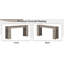 Console 70,9 po extra longue avec rangement