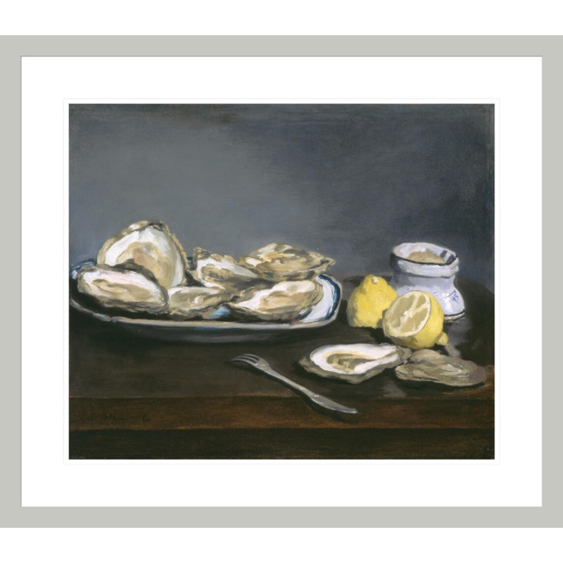 «Oysters» par impression giclée encadrée, 23.5" H x 26.86" W