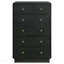 Commode 5 tiroirs noire
