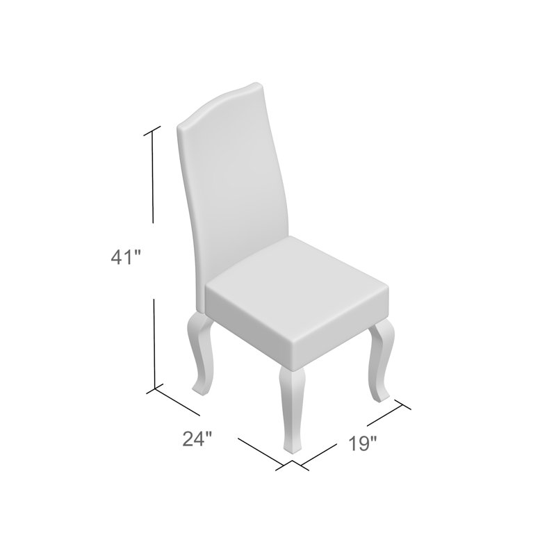 Chaise de salle à manger 18 po, Blanchies