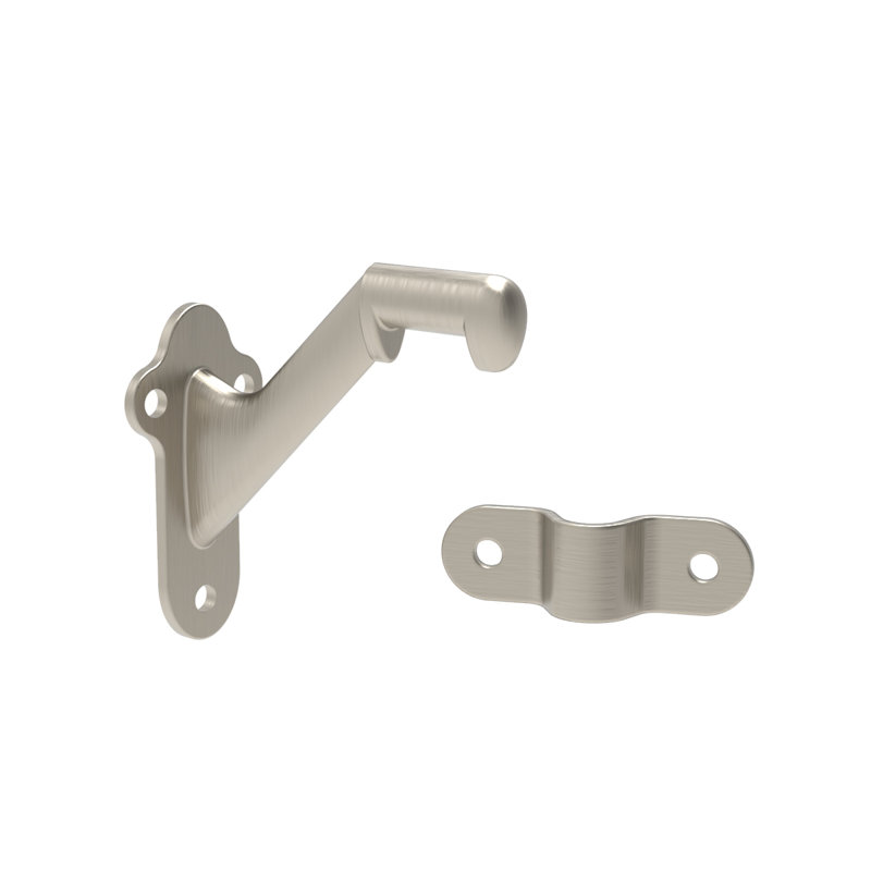 Support de main courante robuste, Nickel satiné
