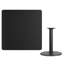 Plateau de table stratifié carré Jack avec base à hauteur de table-1984142540-1984142532