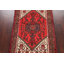 Tapis corail / ivoire en laine noué à la main de conception unique 3 pi 3 po x 4 pi 6 po Ihor