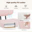 Chaise de bureau sans accoudoirs, petite chaise de bureau réglable en cuir de polyuréthane, chaise de travail ergonomique avec roulettes pivotantes à 360 °-2025993976