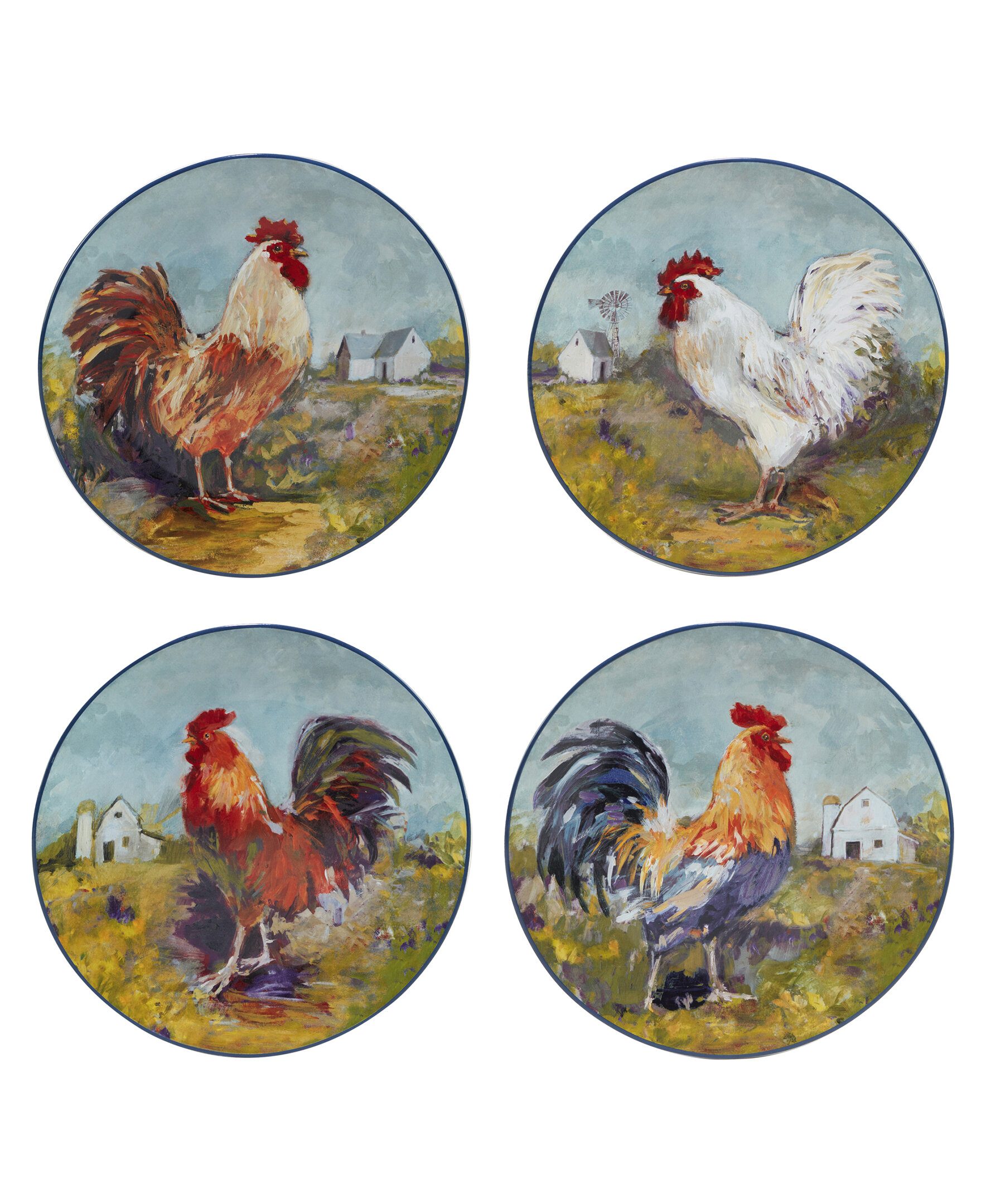 Chicken 2024 plates set