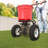 50 lb Walk-Behind Broadcast Spreader with Adjustable Settings and Pneumatic Tires