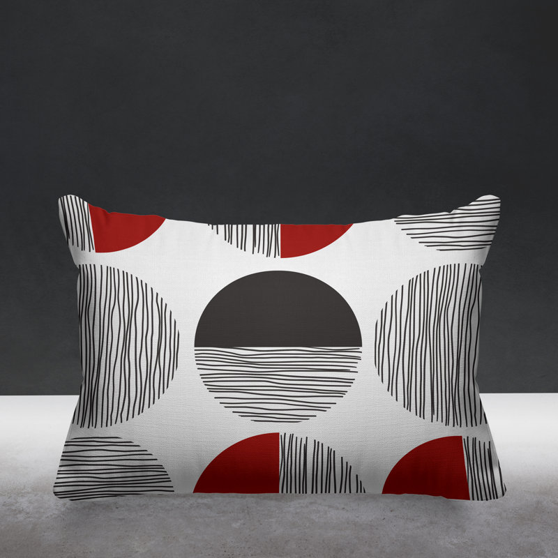 Coussin intérieur / extérieur Dubo, Rouge