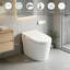 Toilette compacte bidet ADA avec réservoir intégré, siège chauffant, eau chaude instantanée, chasse d'eau avec capteur de pied et veilleuse à DEL