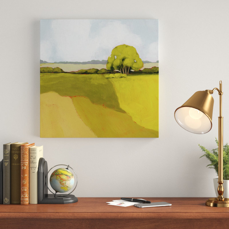 «Sunkissed Solitude II», peinture sur toile, H 20 po x l 20 po