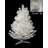 Pre-Lit Snow White Medium Artificial Christmas Tree 2 Ft - Clear LED Lights