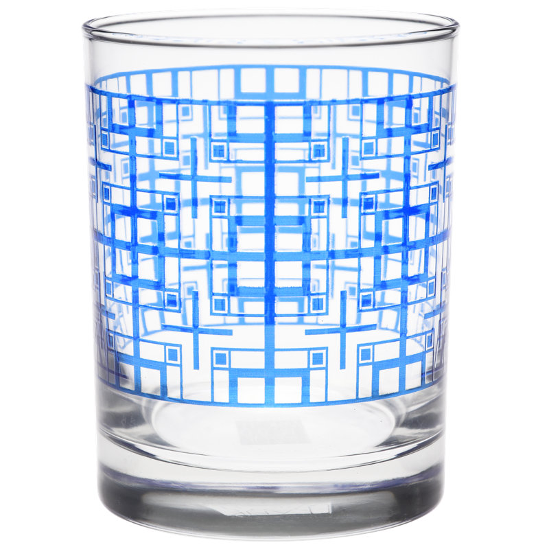 Verre à whisky double à 14 onces Frank Lloyd Wright Millard Block