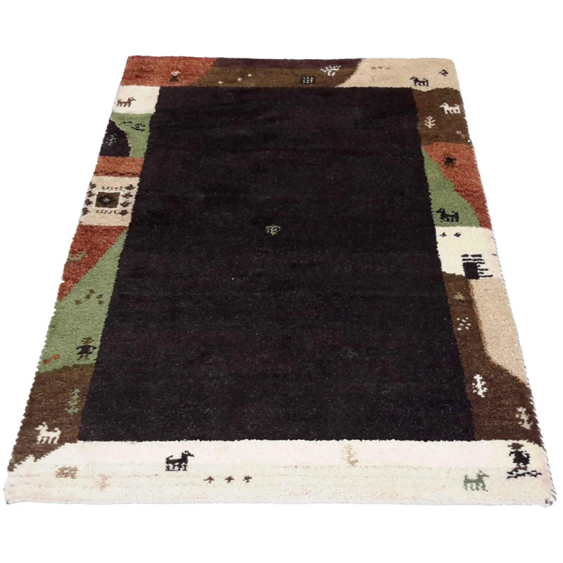 Ovedia Hand Woven Cotton and Wool Area Rug