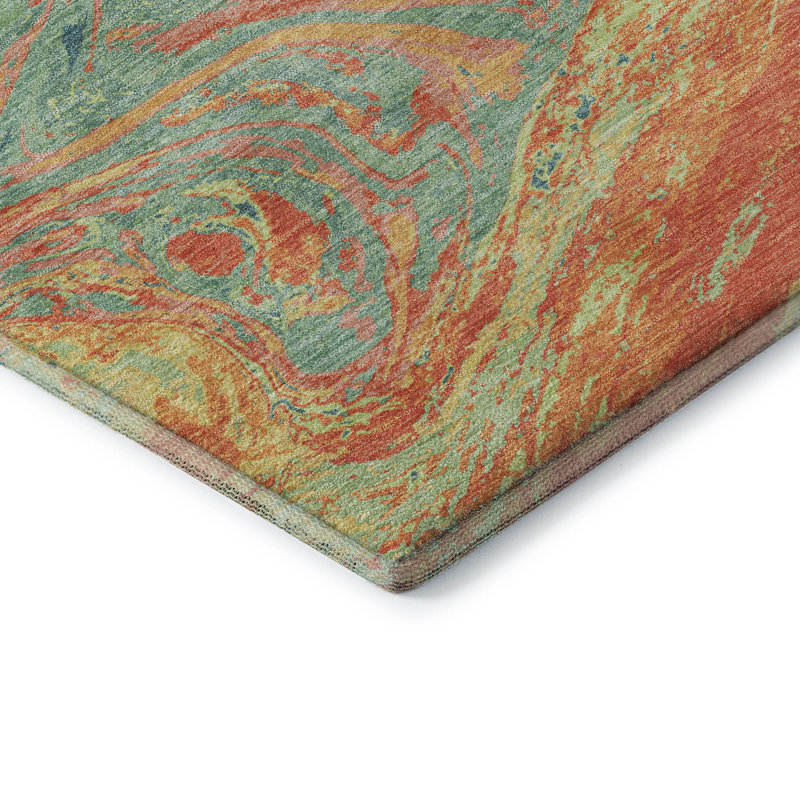 Premium Machine Washable Cossette AMF1061 Abstract Rug, Rectangle 10' x 14'