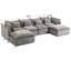 Canapé modulaire surdimensionné de 130,71 po de largeur avec canapé modulaire True Relax-1729229577