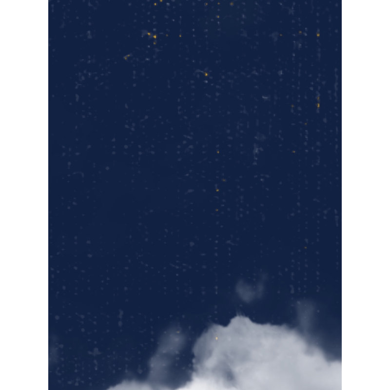 «Cloud Series: 4» par Trish Sierer - peinture encadrée, H 21,25 po x l 17,25 po
