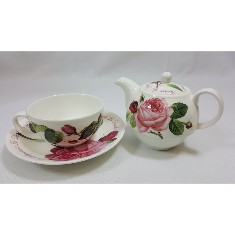 August Grove® Patrice 13oz. Floral Teapot