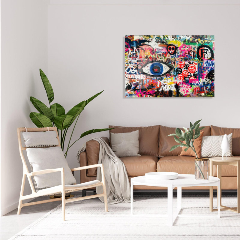 Boze Wall Decor on Tempered Glass, 50cm H x 70cm W