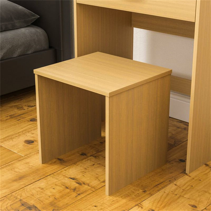 Wafrt Dressing Table with Mirror, Beige