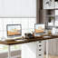 Bureau d'ordinateur, bureau pour deux personnes, bureau de travail, bureau de direction