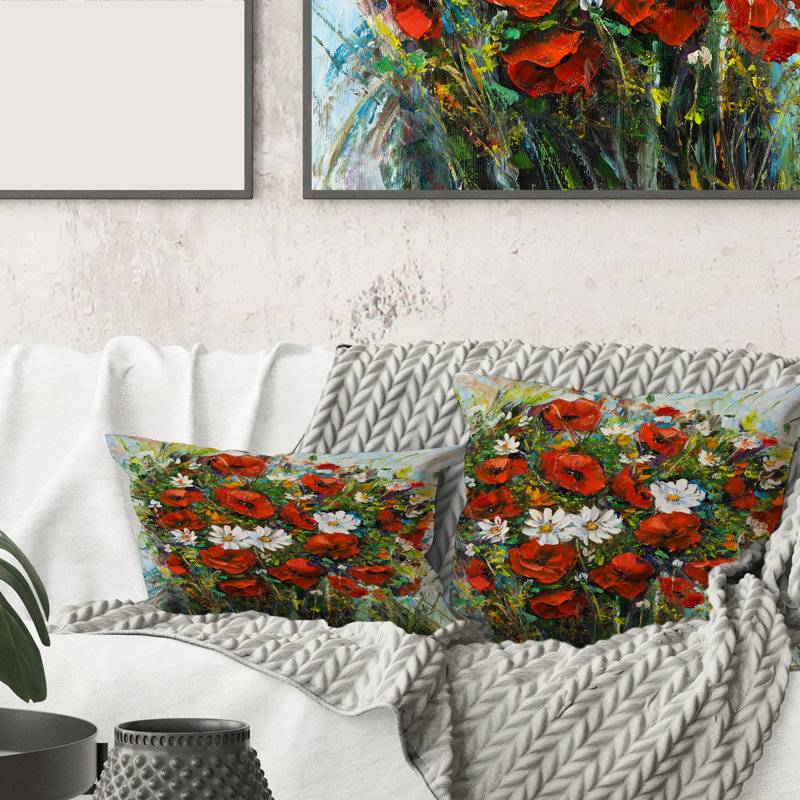 Floral Throw Pillow