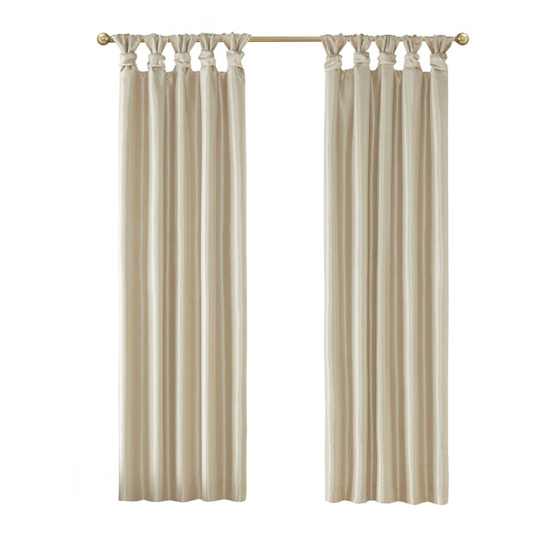 Panneau de rideau occultant Twist Tab 50X84, Champagne, L 50,02 po x L 84,03 po