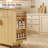 Kitchen Island With Storage, Rolling Cart On Wheels With Foldable Drop Leaf, Drawer & Door Cabinet, Portable Kitchen Cart For Meal Prep & Organization, Oak-140914699