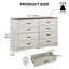 140cm W 6 - Drawer Chest of Drawers-1322858347