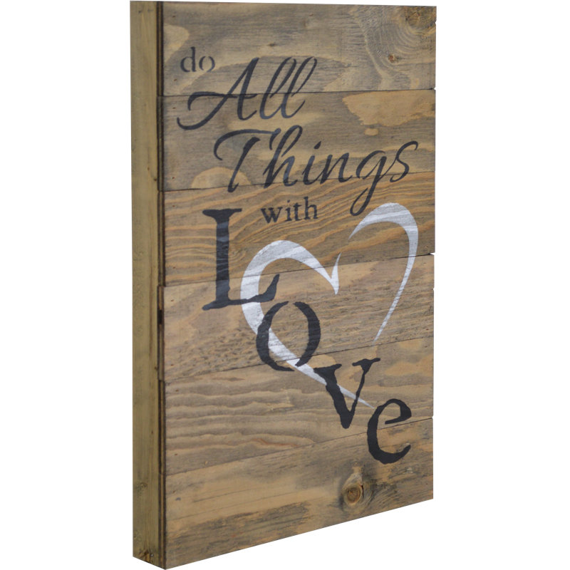 Décoration murale «Do All Things with Love»