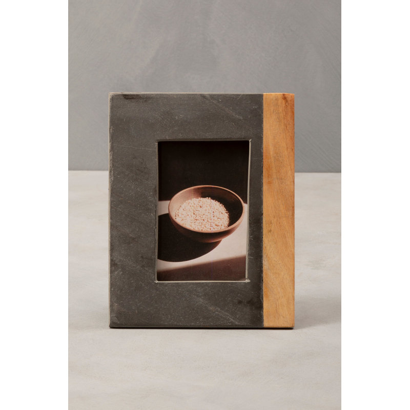 Black Solid Wood Picture Frame, Black, 4" x 6"
