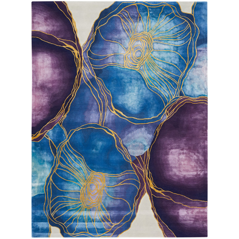 Viscose Indoor Rug, Rectangle 8'6" x 11'6"