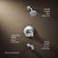 Bellera Rite-Temp Pressure-Balancing Bath and Shower Faucet Trim Set 1 Wall Mounted-75202916
