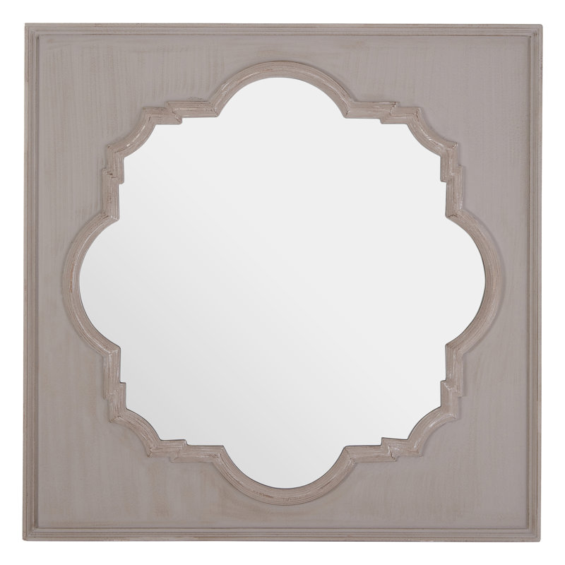 Doorfield Solid Wood Flat Wall Mirror