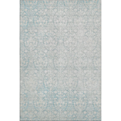 Premium Machine Washable Glanton AMF1231 Damask Rug