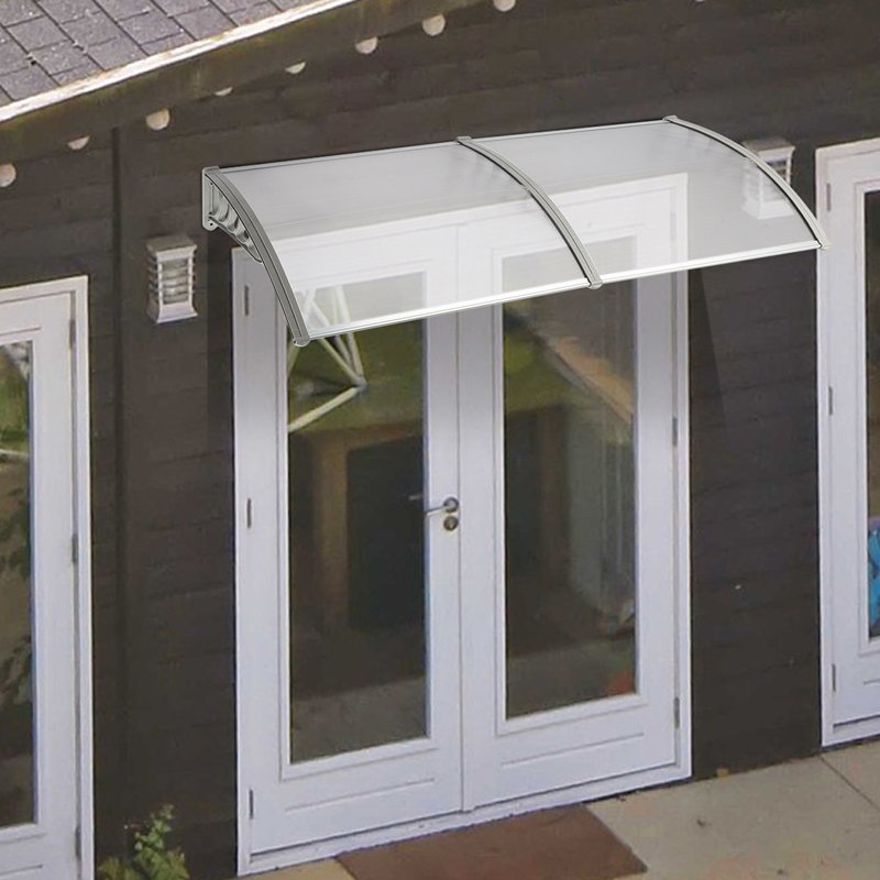 78.74"×39.37"×9.84" Door & Window Rain Cover – Rain/sun Protection Easy Install For Home Doorway/window Exterior Decor, Gray