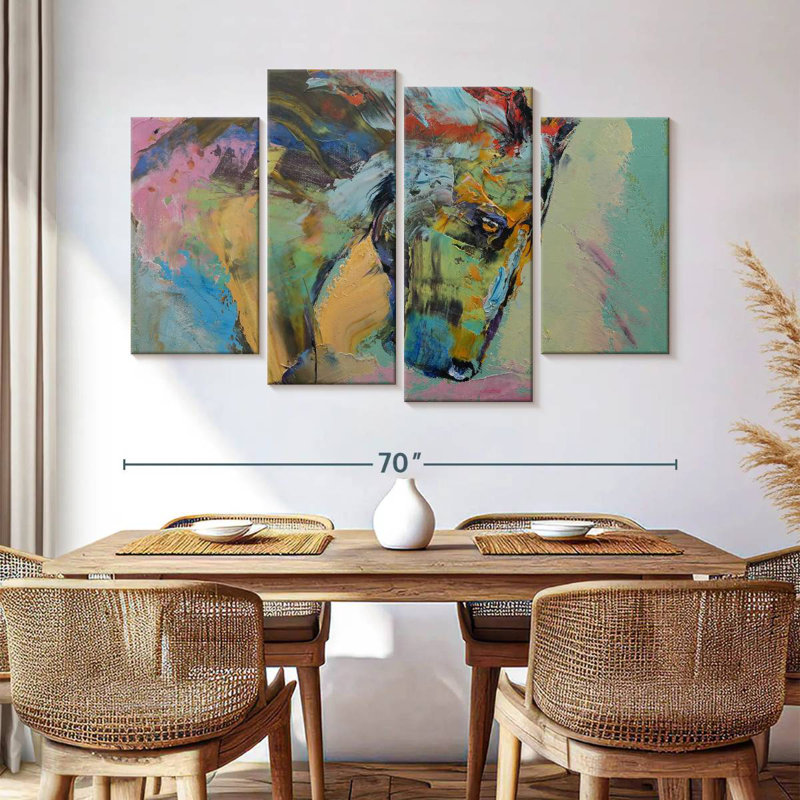Brampt Painterly Horse, 42" H x 68" W