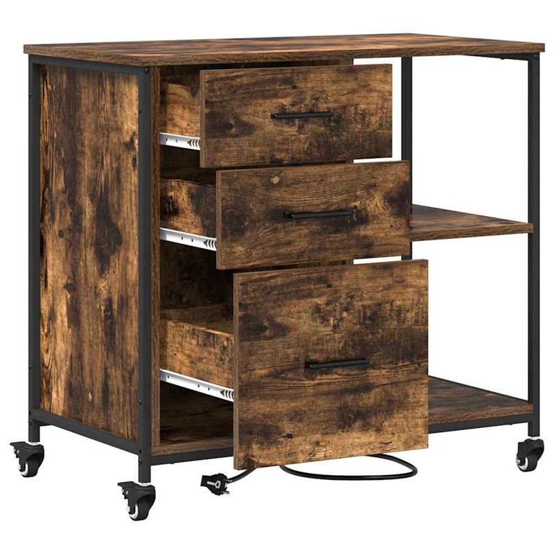Storage Cabinet, Smoked Oak