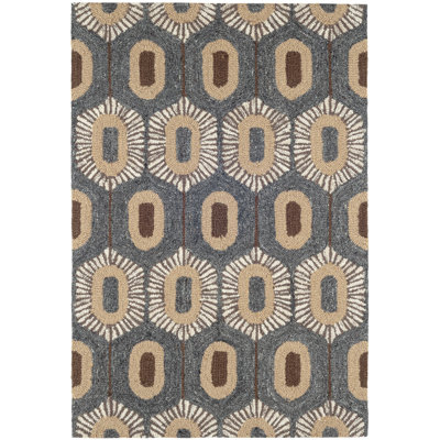 Tapis en laine crocheté à la main Stowe