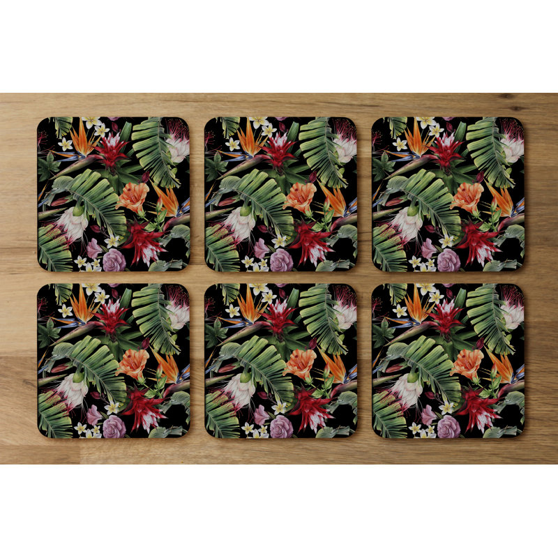 Square 6 Piece Coaster Set