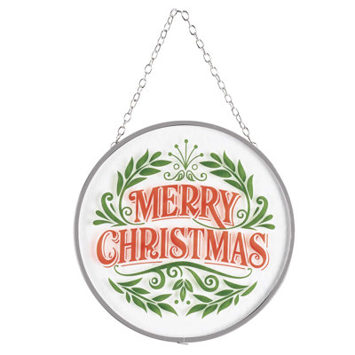 Suncatcher Merry Christmas fantaisiste