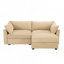 Luxurious Chenille Upholstered Sofa with Integrated Storage and Crescent Design for Modern Living Rooms-2049327441