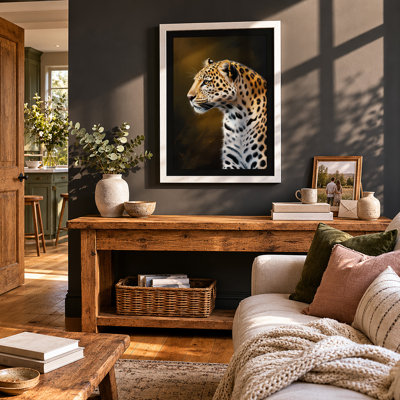Leopard In Profile Modern - Print