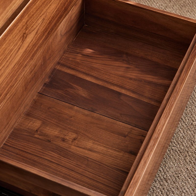 Solid Wood Black Walnut Wood Bedroom Dresser
