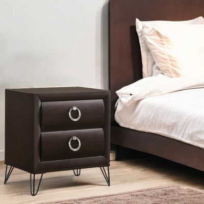 Dark Merlot Finish Nightstand