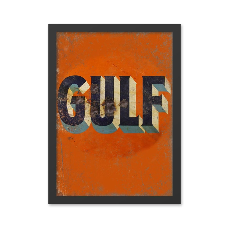 Elegant Decorative Framed MDF Painting, 13.8 x 17.7 inches | 100% MDF with 100% Polystyrene Frame (0.8 inches Thick) | UV Digital Printing, Orange & Black Colours | Perfect Wall Art for Home & Office Décor