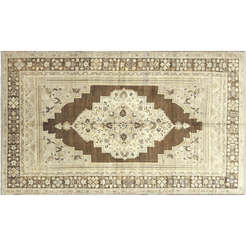 Gallery Size One-of-a-Kind 7'5" X 12'9" 1960s Wool Area Rug in